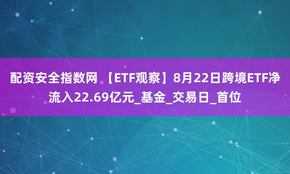 配资安全指数网 【ETF观察】8月22日跨境ETF净流入22.69亿元_基金_交易日_首位