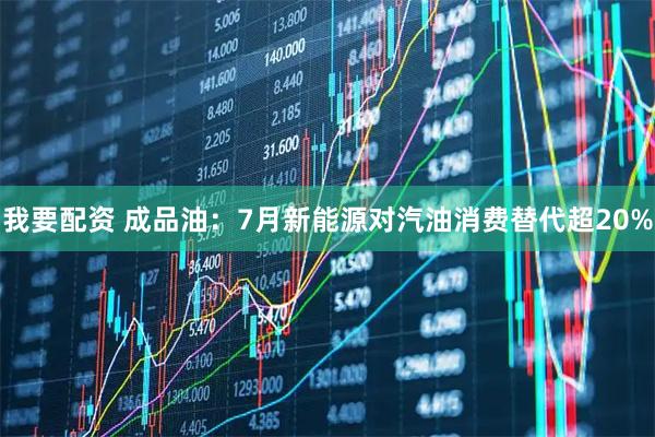 我要配资 成品油：7月新能源对汽油消费替代超20%